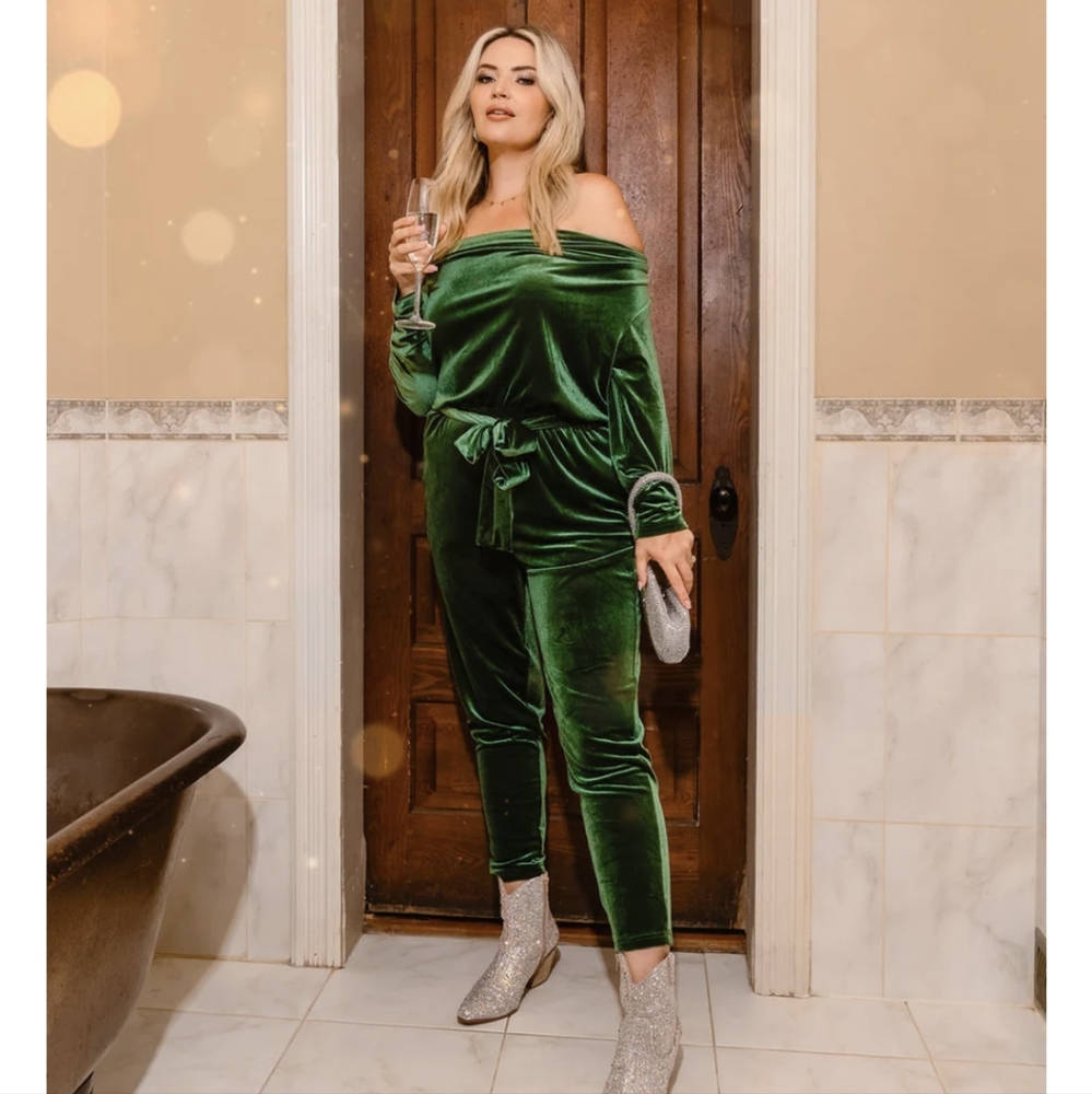 XL/Plus Size Smash + Tess Very Velvet Jumpsuit